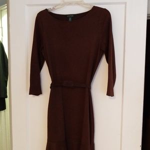 Brown soft Jersey dress